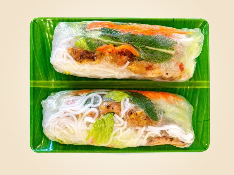 Fresh Vietnamese spring rolls